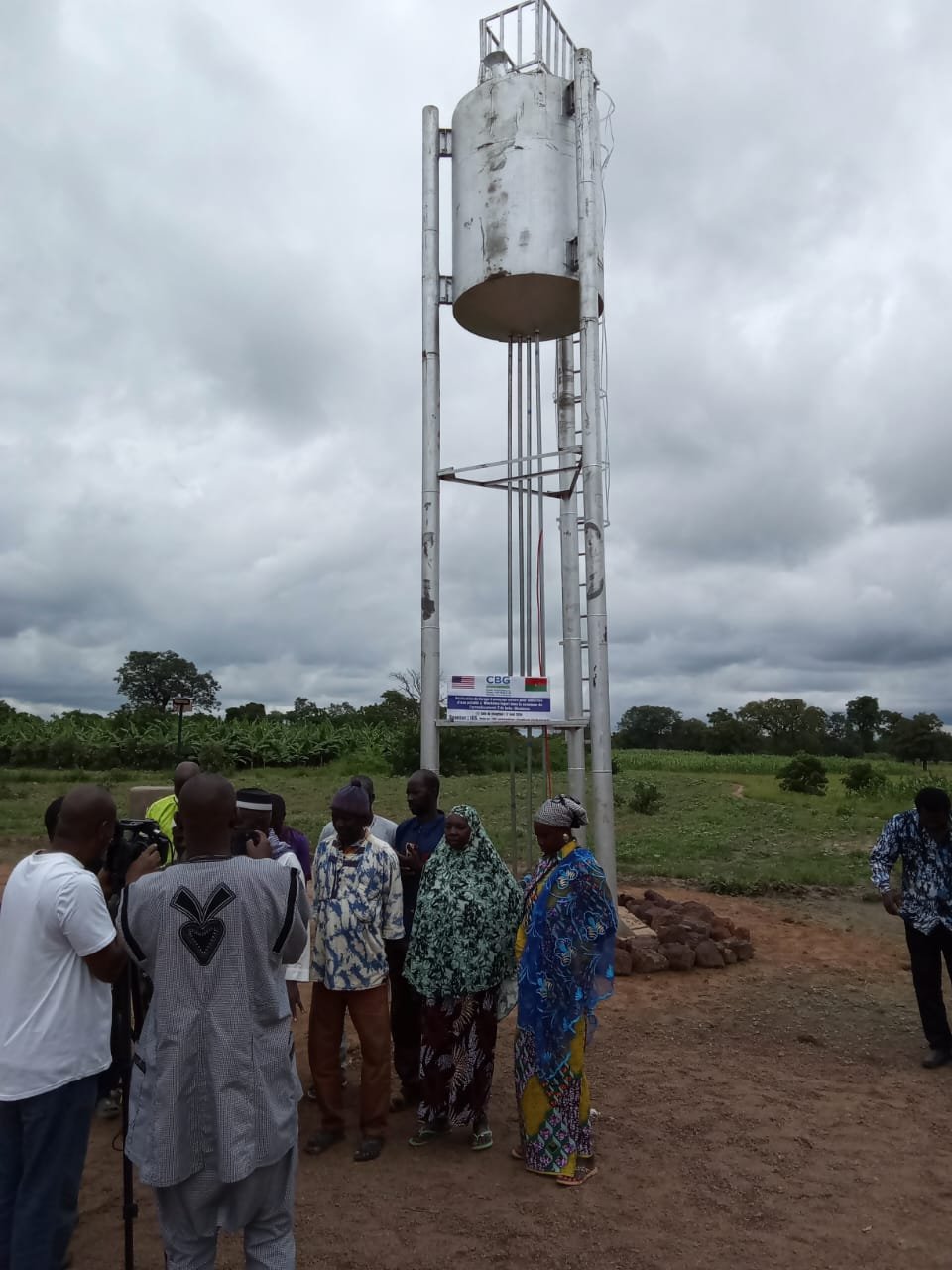 Borehole dedication, Moukodougou village