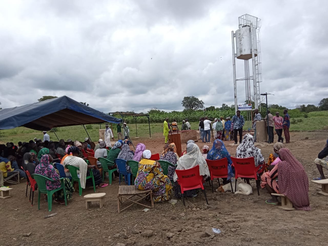 Borehole dedication ceremony