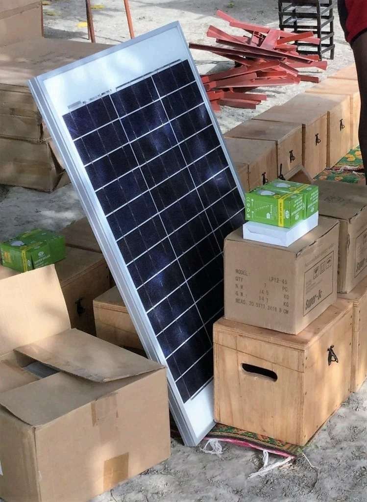 Solar equipment delivery for rural electrification